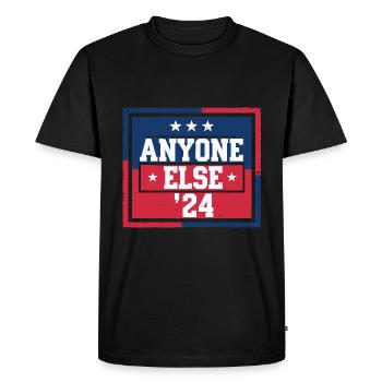 Anyone Else Election 2024 - Men's Premium Organic T-Shirt - black - Front - Nico (187cm)