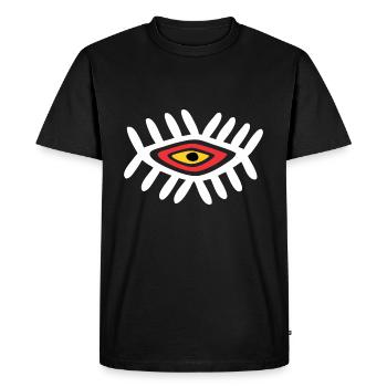 African eye - T-shirt Premium bio Homme - noir - Devant - Nico (187cm)