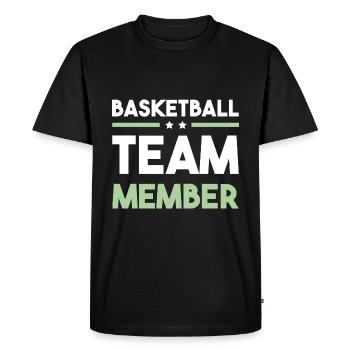 Équipe de basket-ball - T-shirt Premium bio Homme - noir - Devant - Nico (187cm)
