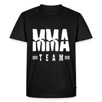 L’équipe MMA - T-shirt Premium bio Homme - noir - Devant - Nico (187cm)