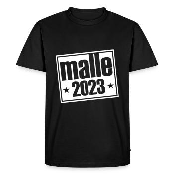 MALLE 2023 - T-shirt Premium bio Homme - noir - Devant - Nico (187cm)