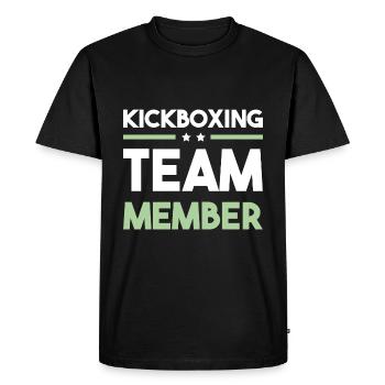 Kickboxing Team - Men's Premium Organic T-Shirt - black - Front - Nico (187cm)