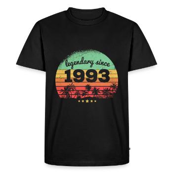 Légendaire depuis 1993 30e anniversaire - T-shirt Premium bio Homme - noir - Devant - Nico (187cm)