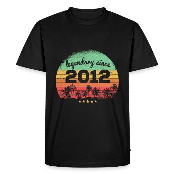 Légendaire depuis 2012 11ème anniversaire - T-shirt Premium bio Homme - noir - Devant - Nico (187cm)