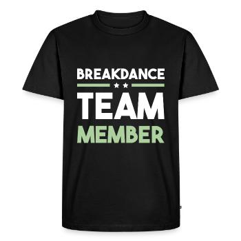 Équipe de breakdance - T-shirt Premium bio Homme - noir - Devant - Nico (187cm)