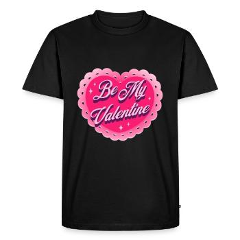 Cœur de la Saint-Valentin pour les amoureux et les romantiques - T-shirt Premium bio Homme - noir - Devant - Nico (187cm)