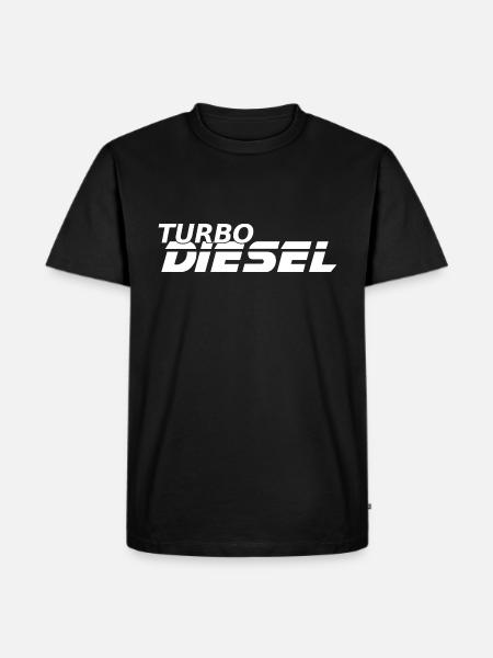 Turbo Diesel - Mannen Premium Bio T-shirt - zwart