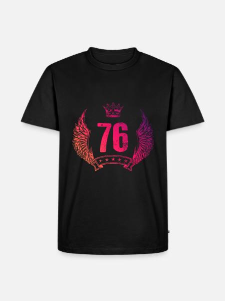 76 Couronne numérique - T-shirt Premium bio Homme - noir