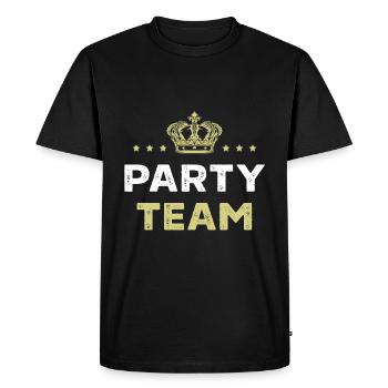 Équipe de fête - T-shirt Premium bio Homme - noir - Devant - Nico (187cm)