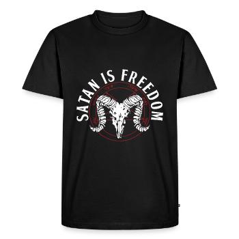 Satanistes - T-shirt Premium bio Homme - noir - Devant - Nico (187cm)