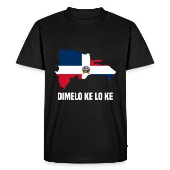 République dominicaine - T-shirt Premium bio Homme - noir - Devant - Nico (187cm)