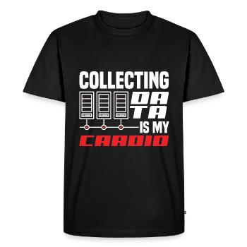 La collecte de données est mon scientifique de données cardio - T-shirt Premium bio Homme - noir - Devant - Nico (187cm)