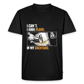 Forger - T-shirt Premium bio Homme - noir - Devant - Nico (187cm)