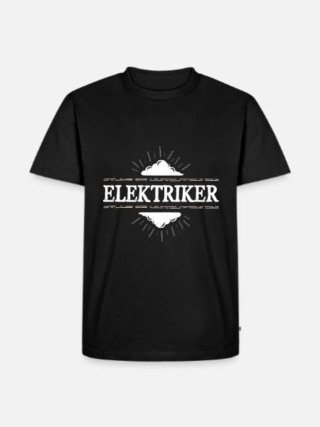 Elektriker Beruf - Männer Premium Bio T-Shirt - Schwarz