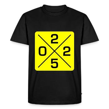 2025 - T-shirt Premium bio Homme - noir - Devant - Nico (187cm)