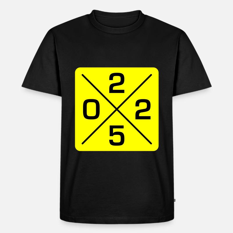 2025 - Männer Premium Bio T-Shirt - Schwarz