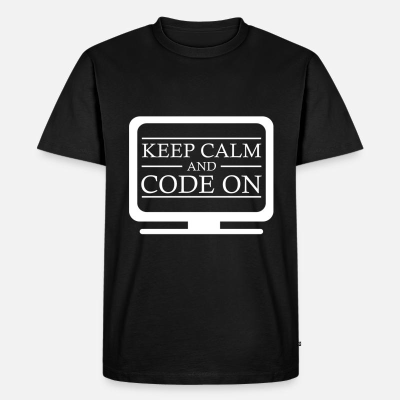 Klinischer Kodierer - Männer Premium Bio T-Shirt - Schwarz