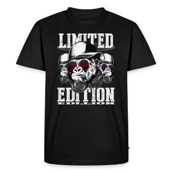 Limited Deluxe Edition DJ Gorilla Design - Men's Premium Organic T-Shirt - black - Front - Nico (187cm)