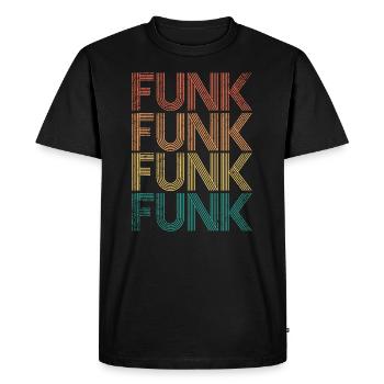 Musique funk - T-shirt Premium bio Homme - noir - Devant - Nico (187cm)
