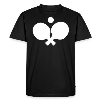 Tennis de table tennis de table raquette balle de tennis de table - T-shirt Premium bio Homme - noir - Devant - Nico (187cm)