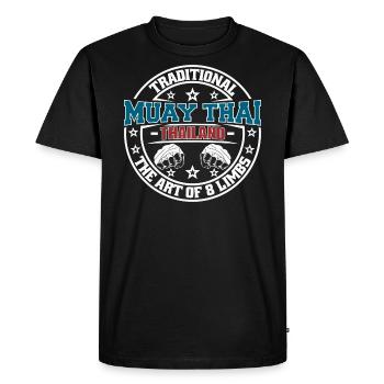 Muay Thai Thailand - T-shirt Premium bio Homme - noir - Devant - Nico (187cm)
