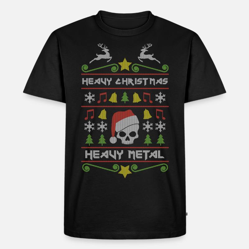 Heavy Christmas - Männer Premium Bio T-Shirt - Schwarz