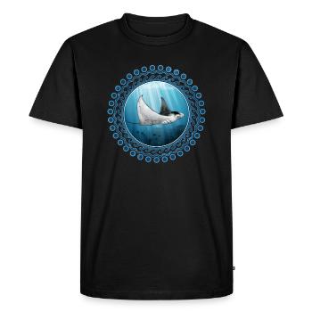 Mantara - Men's Premium Organic T-Shirt - black - Front - Nico (187cm)