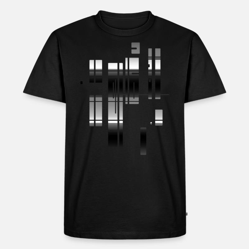 Architecture Skyline Pattern - T-shirt Premium bio Homme - noir