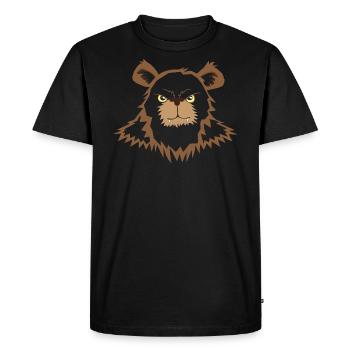 Grizzli - T-shirt Premium bio Homme - noir - Devant - Nico (187cm)