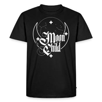 Enfant de la Lune - T-shirt Premium bio Homme - noir - Devant - Nico (187cm)