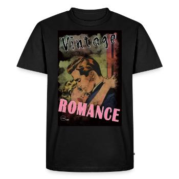 VINTAGE ROMANCE 5 BIS By Yume Origins - Men's Premium Organic T-Shirt - black - Front - Nico (187cm)