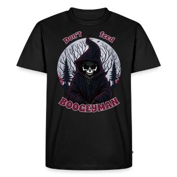 Dont feed boogyman - Men's Premium Organic T-Shirt - black - Front - Nico (187cm)