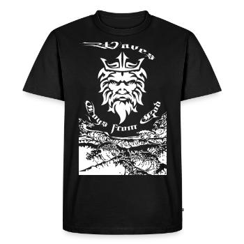 Jouets Waves de Dieu - T-shirt Premium bio Homme - noir - Devant - Nico (187cm)