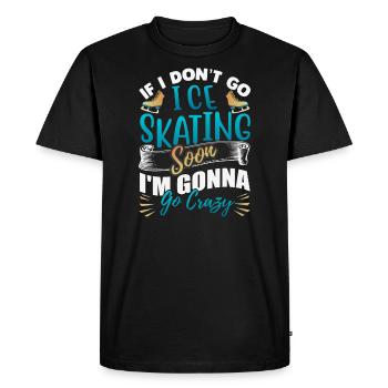 Patinage Maman Tshirt Patinage Artistique Cadeau - T-shirt Premium bio Homme - noir - Devant - Nico (187cm)