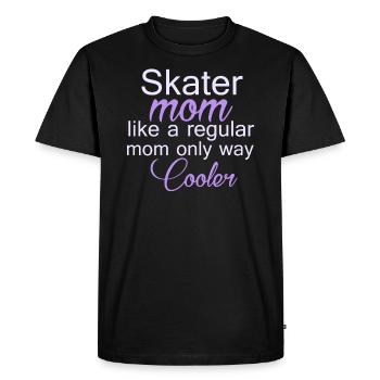 Skater Mom Tshirt Figure Skating Gifts - Men's Premium Organic T-Shirt - black - Front - Nico (187cm)