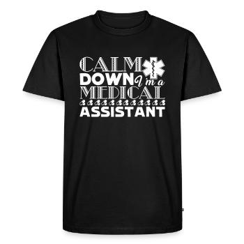 Medical Assistant I am A Medical Assistant - Men's Premium Organic T-Shirt - black - Front - Nico (187cm)