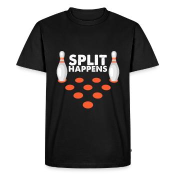 Bowling Funny Bowler cadeau drôle - T-shirt Premium bio Homme - noir - Devant - Nico (187cm)
