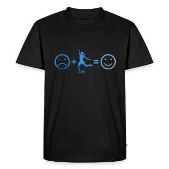 Football Football Match de football Hommes Femmes - T-shirt Premium bio Homme - noir - Devant - Nico (187cm)