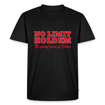 No Limit Holdem Poker T-shirt - Men's Premium Organic T-Shirt - black - Front - Nico (187cm)