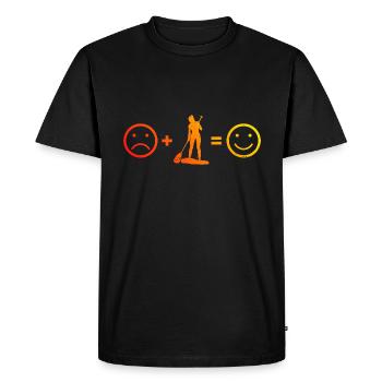 Sup Stand up Paddle Planche à pagaie Standup Paddle - T-shirt Premium bio Homme - noir - Devant - Nico (187cm)