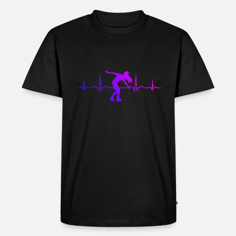 Roller Skating Herren Rollschuh Rollerskate - Männer Premium Bio T-Shirt - Schwarz