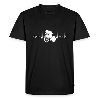 Rennradfahrer Rennrad Rennradfahren Herren - Männer Premium Bio T-Shirt - Schwarz - Vorne - Nico (187cm)