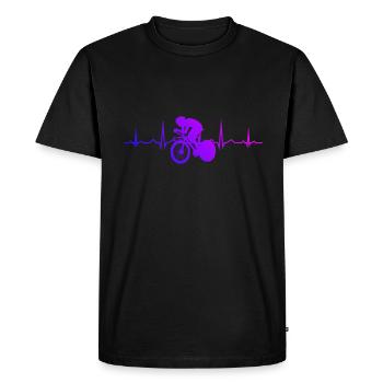 Vélo de route Femme Vélo de route Vélo de route Homme - T-shirt Premium bio Homme - noir - Devant - Nico (187cm)