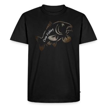 Carp Fishing - Carphunter - T-shirt Premium bio Homme - noir - Devant - Nico (187cm)