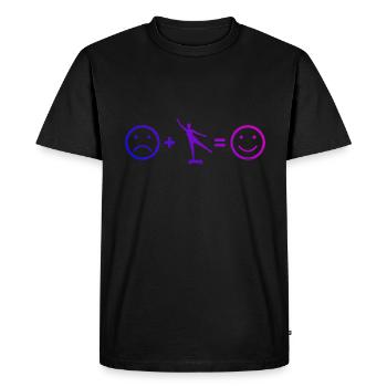 Aérobie Fitness Physique Gymnastique Fitness Training Ae - T-shirt Premium bio Homme - noir - Devant - Nico (187cm)