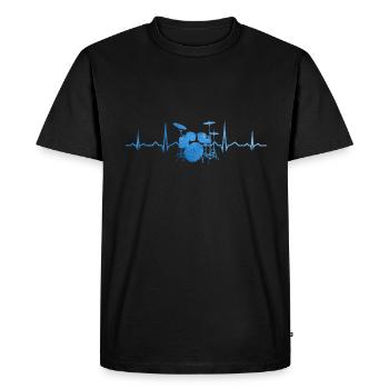 Men's Percussionist Drummer Drummer - Men's Premium Organic T-Shirt - black - Front - Nico (187cm)