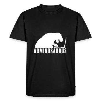 Admin Administrator Computer Science Computer - Men's Premium Organic T-Shirt - black - Front - Nico (187cm)