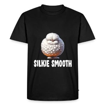 Silkie Chicken Fluffy Chicken Silkie Hen - Men's Premium Organic T-Shirt - black - Front - Nico (187cm)