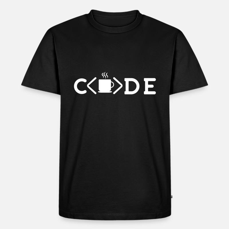 Java Entwickler Brauch Kaffee - Männer Premium Bio T-Shirt - Schwarz