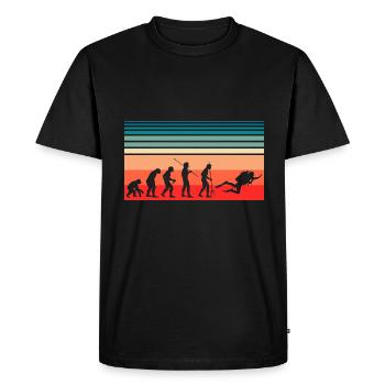 Evolution Diving - Men's Premium Organic T-Shirt - black - Front - Nico (187cm)